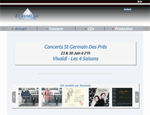 Tablet Screenshot of euromusicproductions.fr